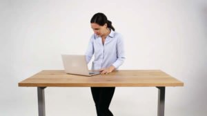 Electric Wooden Standing Desk