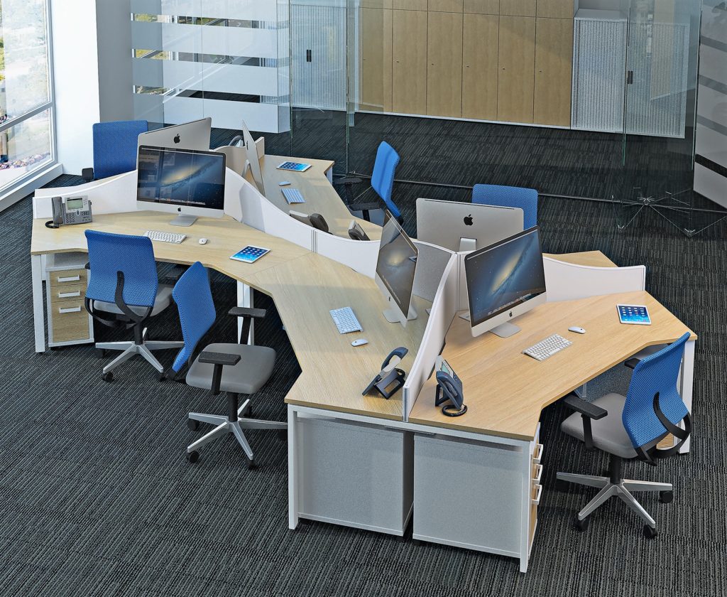 Poise 120 Degree Desk - Floyds Office Furniture, Hampshire, UK.