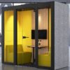 Office Meeting Booth, yellow interior